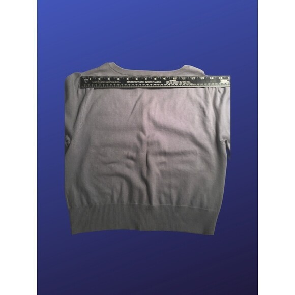 STYLE & CO. Cropped Cardigan Sweater, GRAY Sequin, Women’s SMALL, EUC - Picture 7 of 8